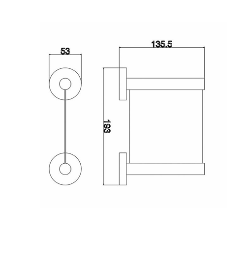 BK RUND Chrome Glass Round Soap Tray - HD reno