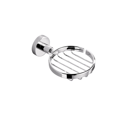BK RUND Chrome Brass Round Soap Basket - HD reno