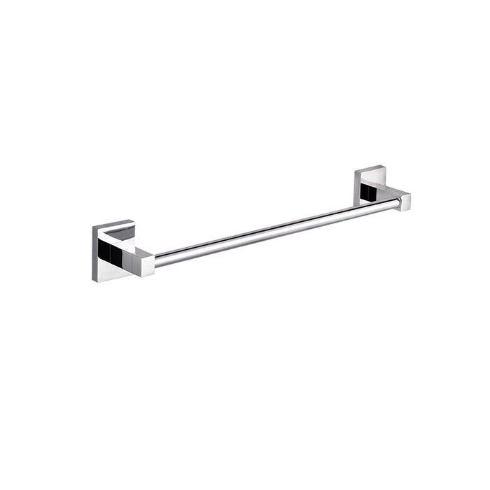 750mm BK ECKIG Chrome Brass Single Round Bars Towel Rails - HD reno