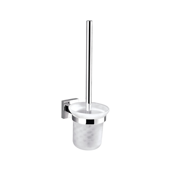 BK ECKIG Chrome Glass Round Toilet Brush Holders - HD reno