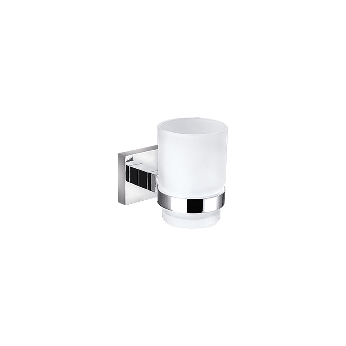 BK ECKIG Chrome Brass Single Round Tumbler Holders - HD reno