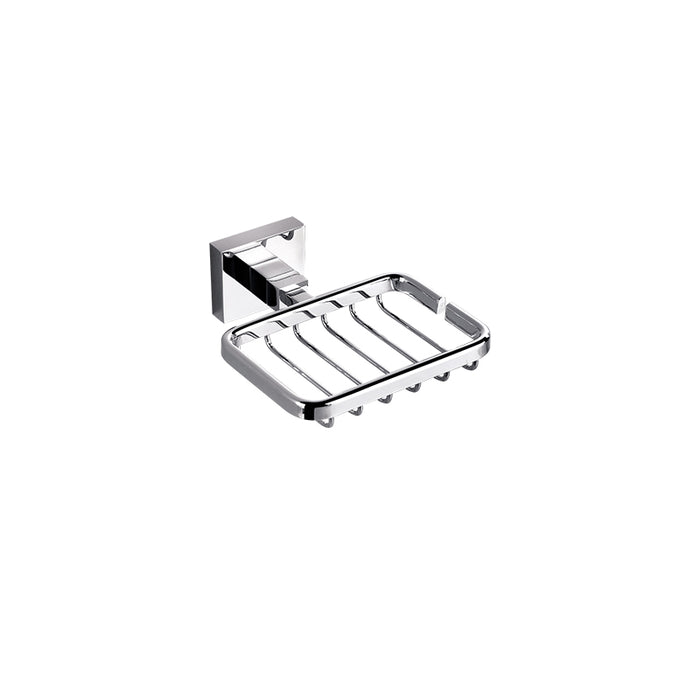 BK ECKIG Chrome Brass Rectangle Soap Basket - HD reno