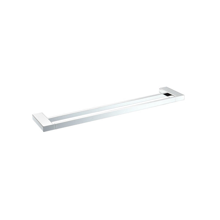 800mm BK KOMPAKT ECKIG Chrome/Matt Black/Brushed Nickel Brass Double Square Bars Towel Rails