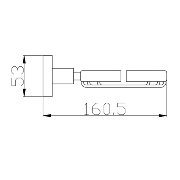 BK WAHLEN Chrome Zink Alloy Round Soap Basket