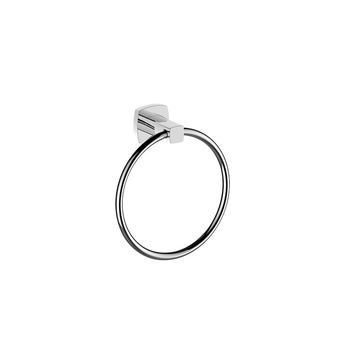 BK LUXUS Chrome/Matt Black/Brushed Nickel Brass Round Towel Rings - HD reno