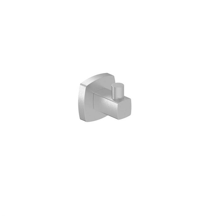 BK LUXUS Chrome/Matt Black/Brushed Nickel Brass Square Single Robe Hooks - HD reno