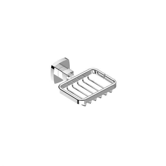 BK LUXUS Chrome/Matt Black/Brushed Nickel Brass Rectangle Soap Basket