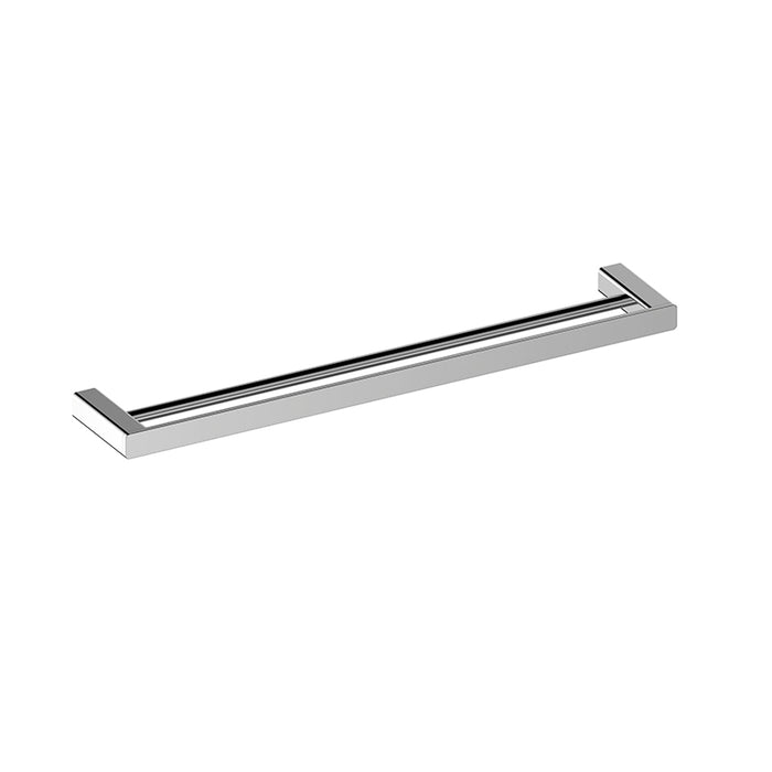 800mm BK KASTEN Chrome/Matt Black/Brushed Nickel/Brushed Gun Metal/Brushed Bronze Brass Double Square Bars Towel Rails - HD reno
