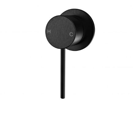 BK Morgan Chrome/Matt Black/Brushed Nickel/Brushed Gold/Brushed Bronze/Brushed Gun Metal Brass Round Tower Shower/Bath Wall Mixer - HD reno