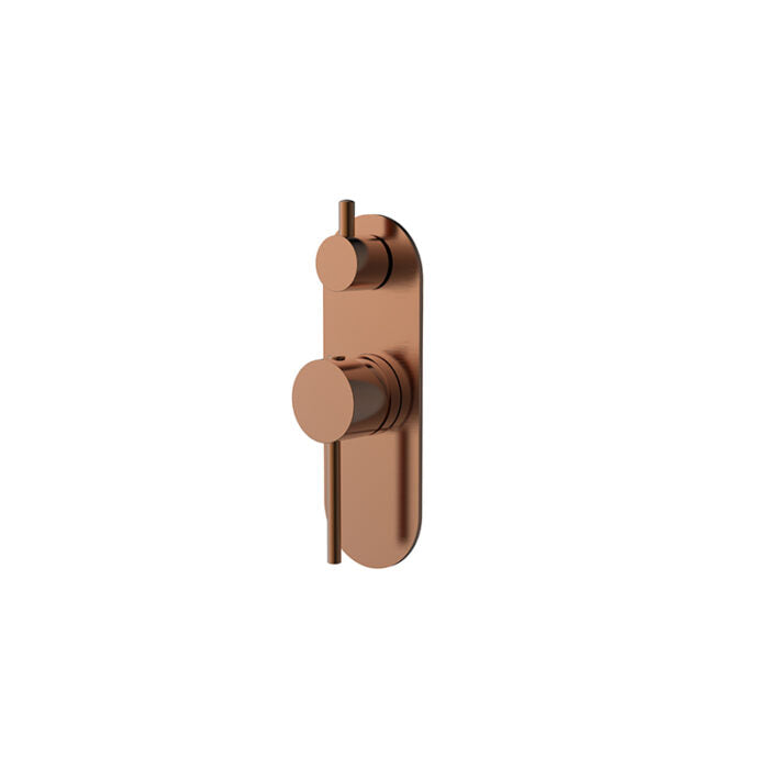 BK Morgan Chrome/Matt Black/Brushed Nickel/Brushed Gold/Brushed Bronze/Brushed Gun Metal Brass Round Shower/Wall Mixer With Diverter - HD reno