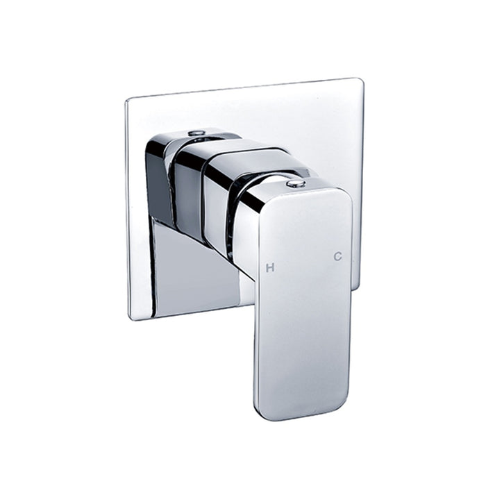 BK Kompakt Eckig Chrome/Matt Black/Brushed Nickel Brass Square Shower Wall Mixer