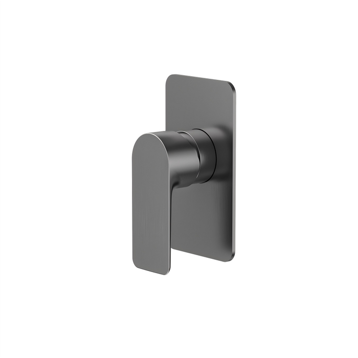 BK Luxus Chrome/Matt Black/Brushed Nickel/Brushed Gold/Brushed Gun Metal Brass Square Shower/Bath Mixer - HD reno