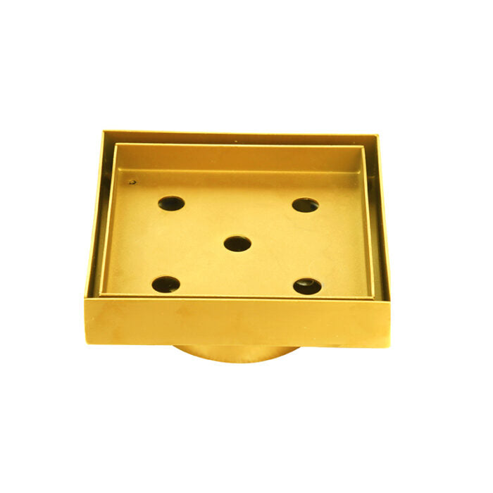 100mm BK WAHLEN 10 (TRADE) ECKIG Chrome/Matt Black/Brushed Nickel/Brushed Bronze/Brushed Gold Stainless Steel Square Smart Tile Insert Waste