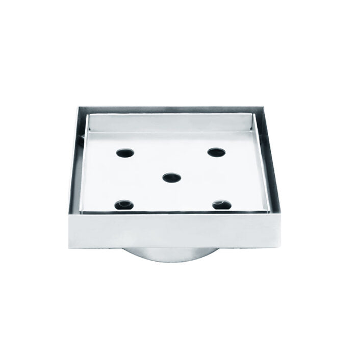 100mm BK WAHLEN 10 (TRADE) ECKIG Chrome/Matt Black/Brushed Nickel/Brushed Bronze/Brushed Gold Stainless Steel Square Smart Tile Insert Waste