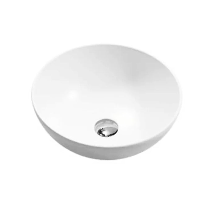 400*400*135mm Gloss White Ceramic Round Above Counter Basin