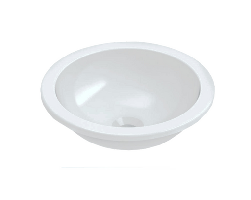 360*360*125mm Emilia Ceramic Round Compact Vanity Basin With Waste - HD reno
