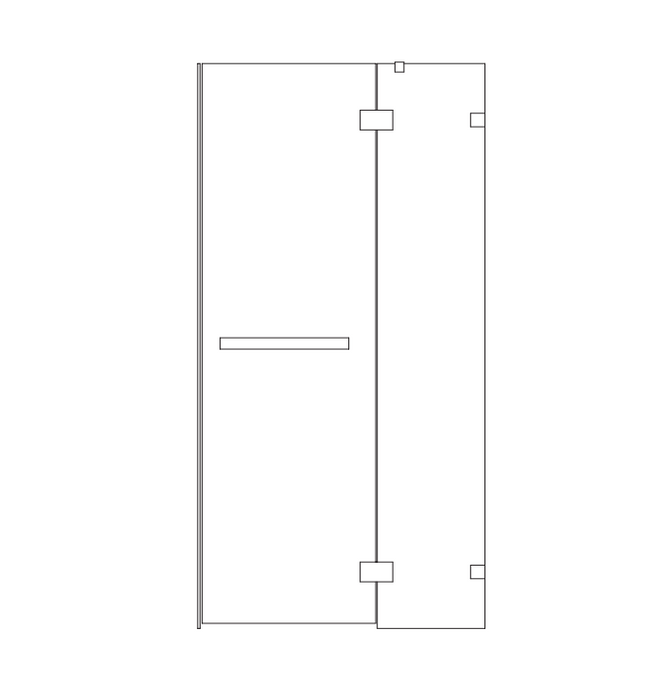 900-1200mm Barossa Chrome Toughened Glass WTW Pivot Frameless Shower Screens - HD reno