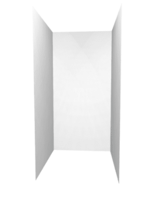 820-1500mm Standard White Acrylic 1-3 Sided Shower Wall - HD reno