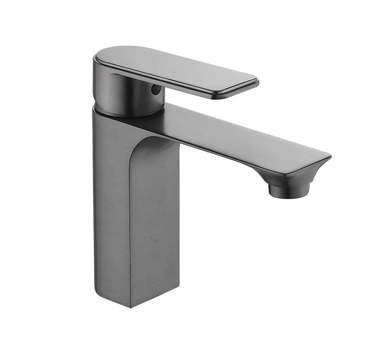 HC Bateau Brushed Gun Metal Rectangle Basin Mixer