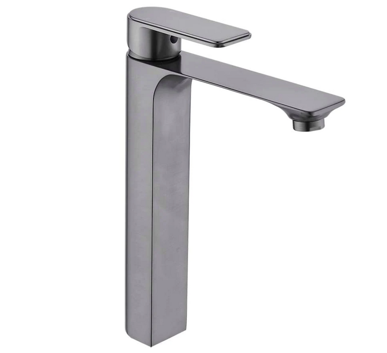 HC Bateau Brushed Gun Metal Rectangle High Basin Mixer