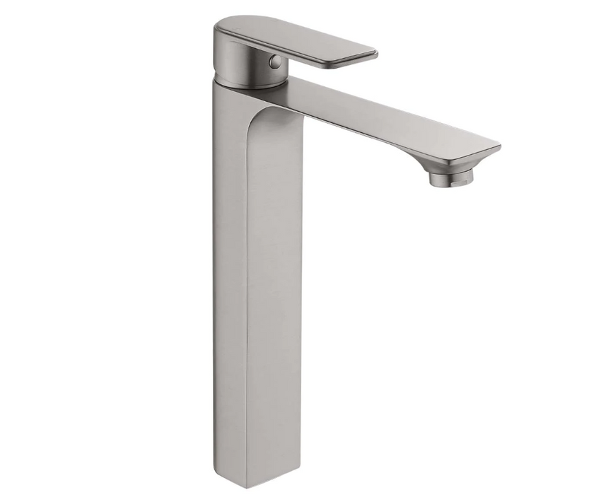 HC Bateau Brushed Nickel Rectangle High Basin Mixer