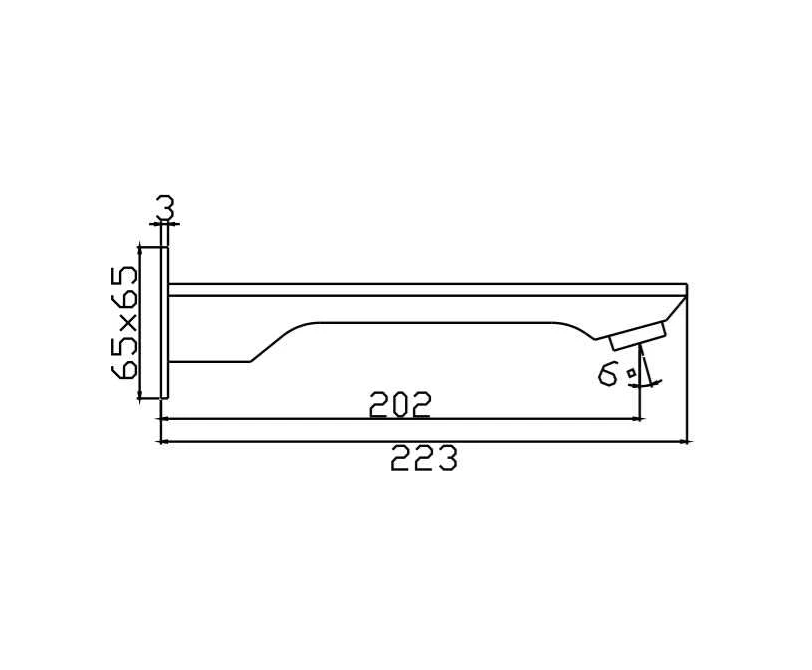 HC Bateau Brushed Gun Metal Rectangle Bath Outlet