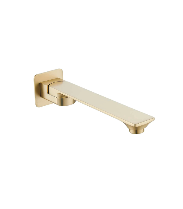 HC Bateau Brushed Gold Rectangle Swivel Bath Outlet