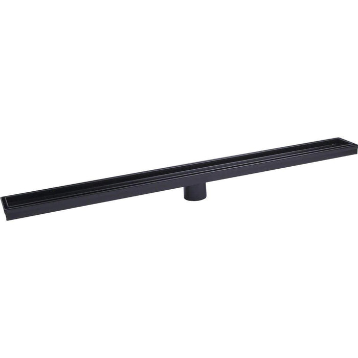 600-1800*100mm Somer Matte Black Tile Insert Floor Waste Tile Insert Drain (80mm Outlet)
