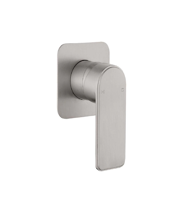 HC Bateau Brushed Nickel Rectangle Wall Mixer