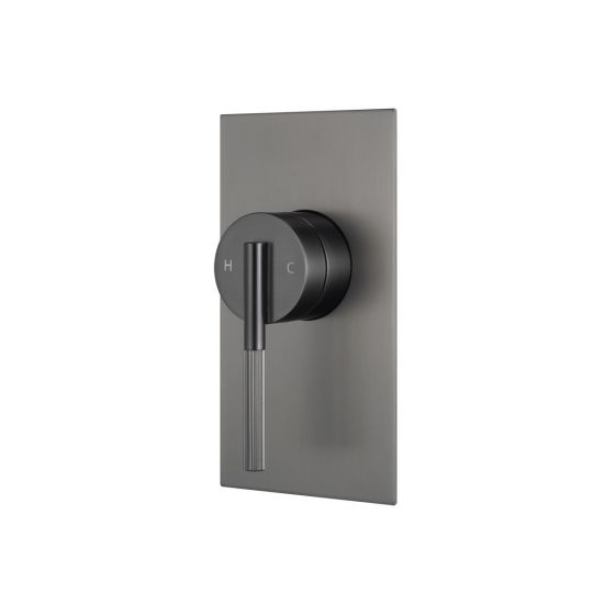 CADDENCE Series Brushed Gun Metal Grey Wall Mixer - HD reno