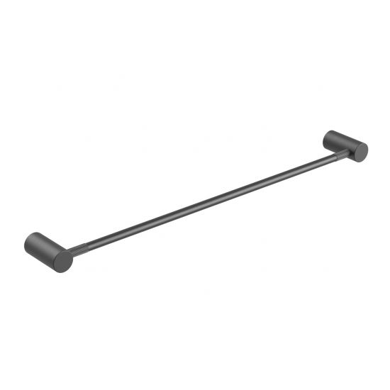 CADDENCE Series Brushed Gun Metal Grey Single Towel Rail 600mm - HD reno
