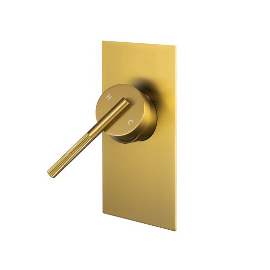 CADDENCE Series Brushed Yellow Gold Wall Mixer - HD reno
