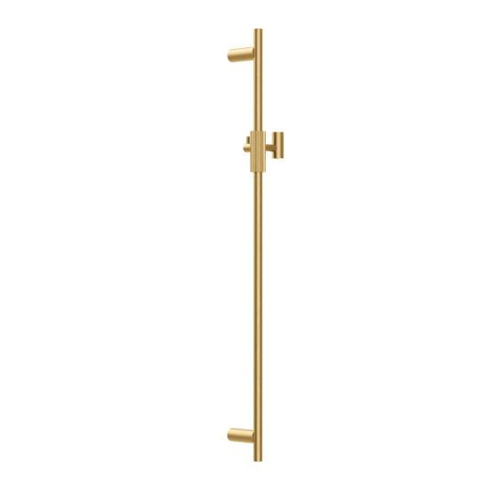 ACA CADDENCE Brushed Yellow Gold Stainless Steel Shower Rail Without Handheld Shower - HD reno