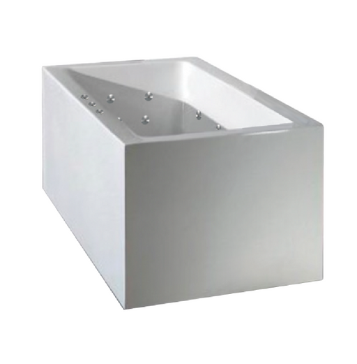ATAUD 1520/1700*750*580mm White Rectangle 12 Jets Acrylic Freestanding Spa Bathtub - HD reno