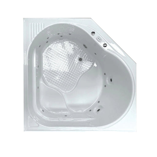 Barda 1480*1480*500mm Gloss White Acrylic 17 Jets Drop in Spa Bath Tub - HD reno