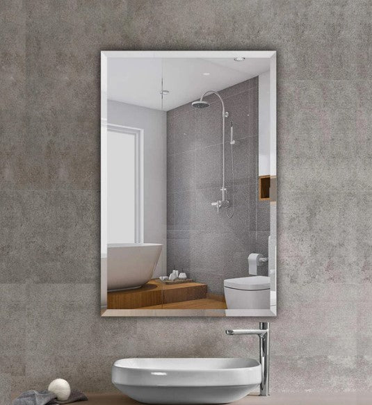 600-1500mm ABS Bevel Edge Copper-Free Rectangle Square Wall Mounted Mirror Only - HD reno