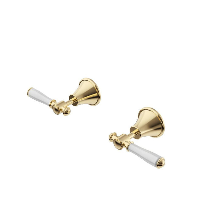 Clasico Wall Top Assemblies Ceramic Handle Brushed Gold/Brushed Nickel/Chrome/Matt Black
