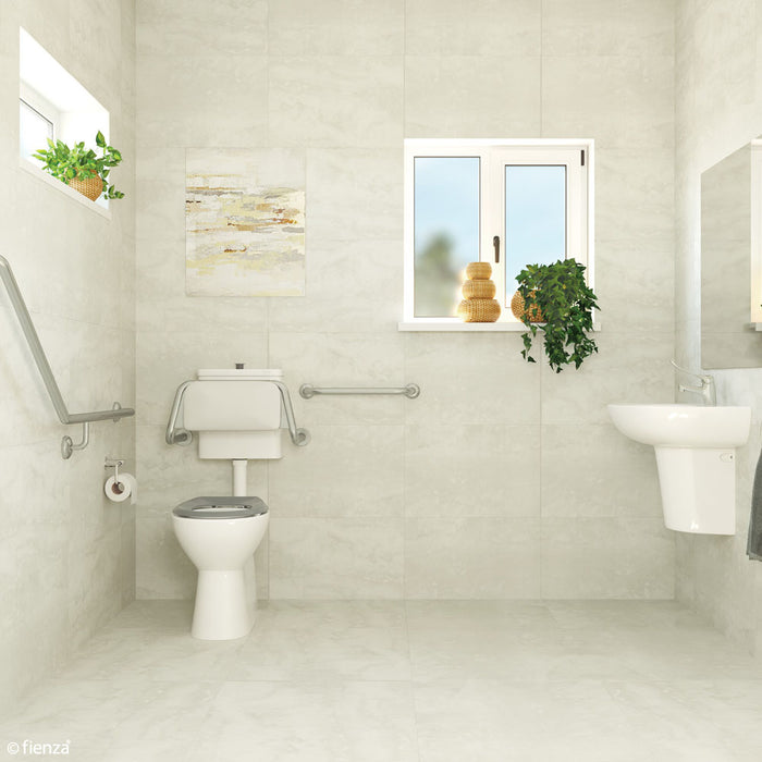 Fienza Accessible Toilet Care Kit With Right-Hand 40° Rail