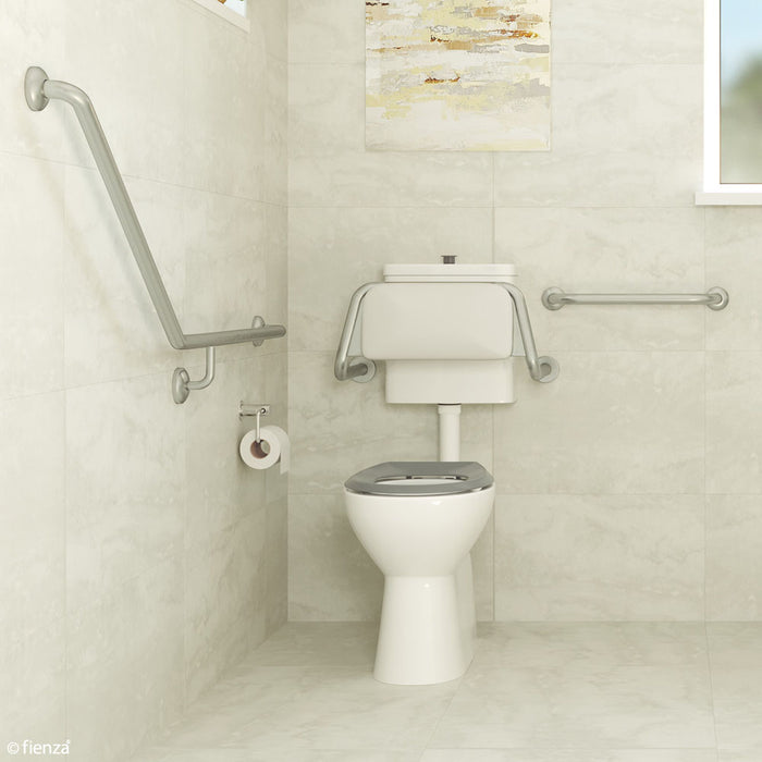 Fienza Accessible Toilet Care Kit With Right-Hand 40° Rail