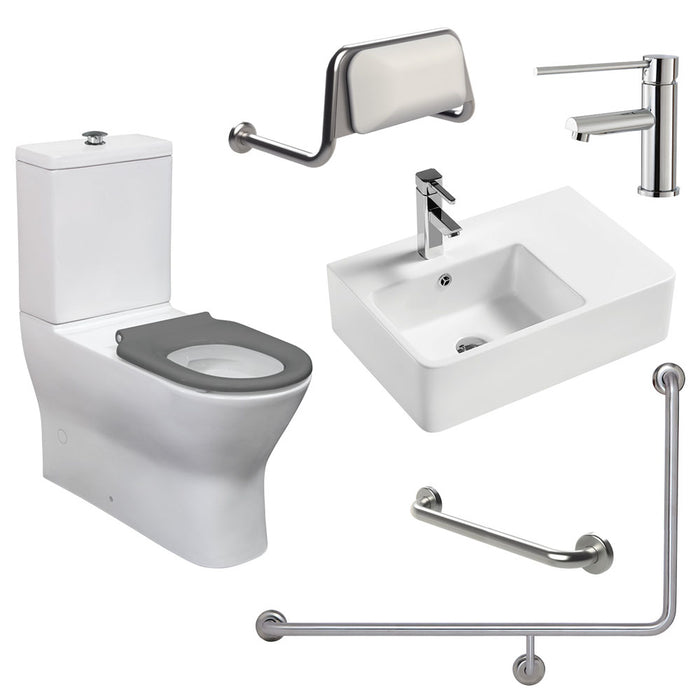 Fienza Accessible Delta Care Kit With Left-Hand 90°Rail