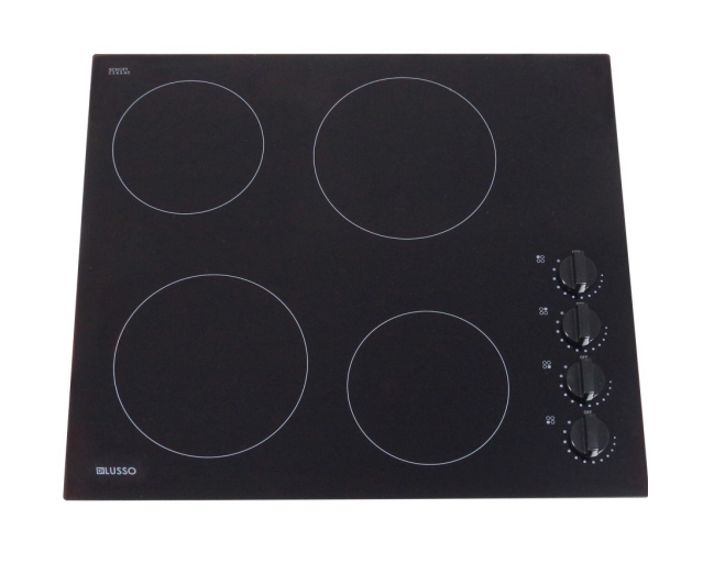 600mm Electric Ceramic Cooktop With Frameless Schott Glass,Knob Controls - HD reno
