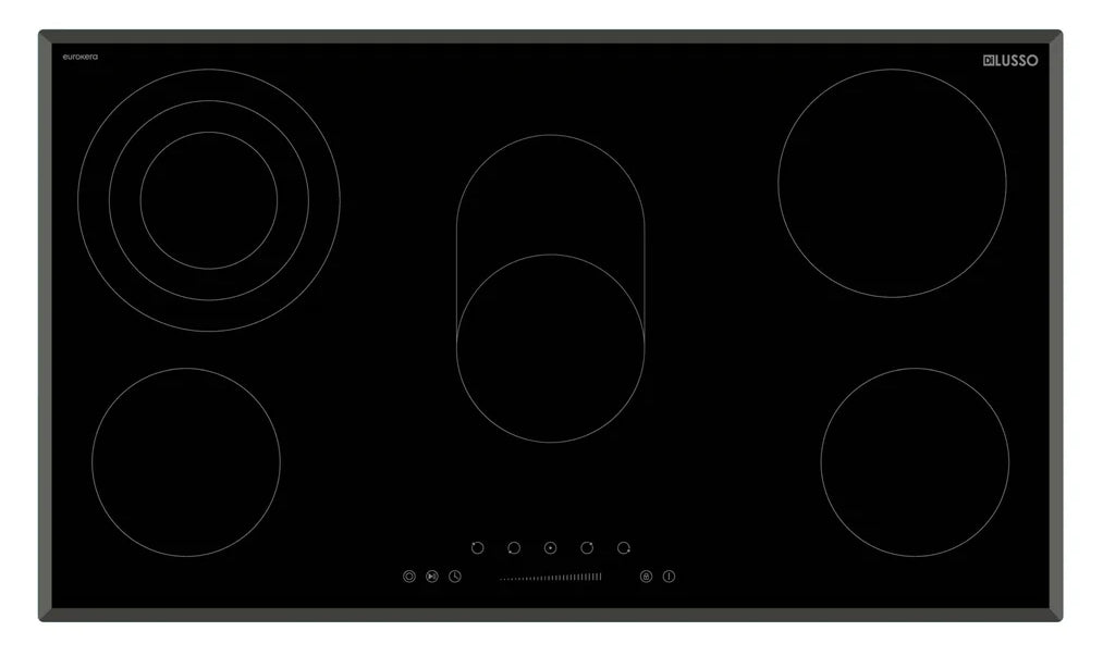 900mm Dilusso Electric Oven + Ceramic Cooktop + Concealed Rangehood Kitchen Appliance Package