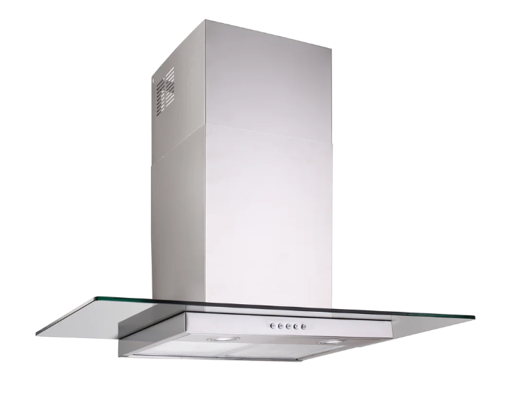 600mm Stainless Steel Slimline Glass Canopy Rangehood 750m3/hr LED lights - HD reno
