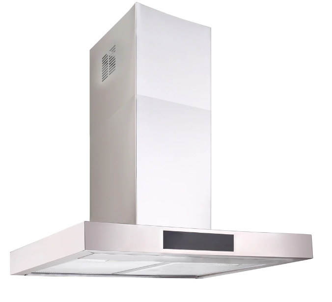 600mm T shape Canopy Rangehood with touch controls and Q series Motor - HD reno