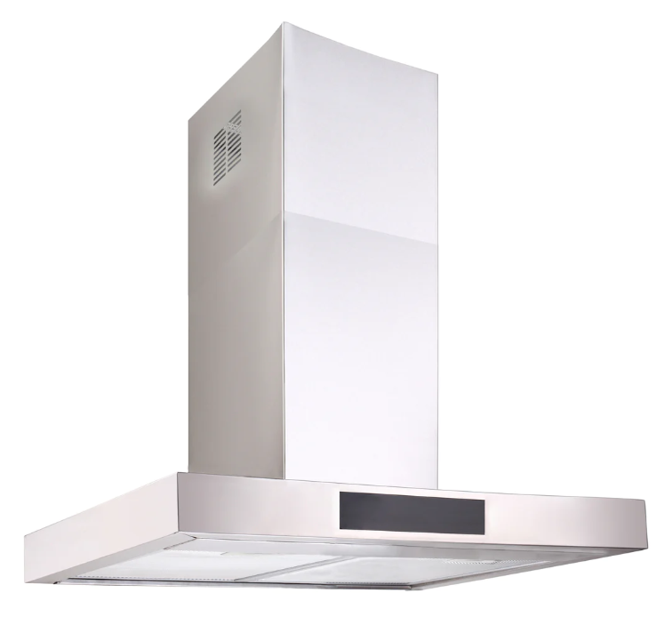 600mm Stainless Steel and Black Display T bar Canopy Rangehood With LED light bar - HD reno