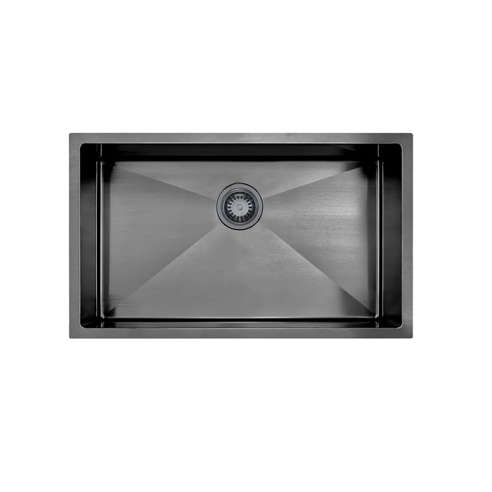 650*450*220mm Gunmetal/Black Scratch Resistant 304 Grade S/Steel Round Edges - HD reno