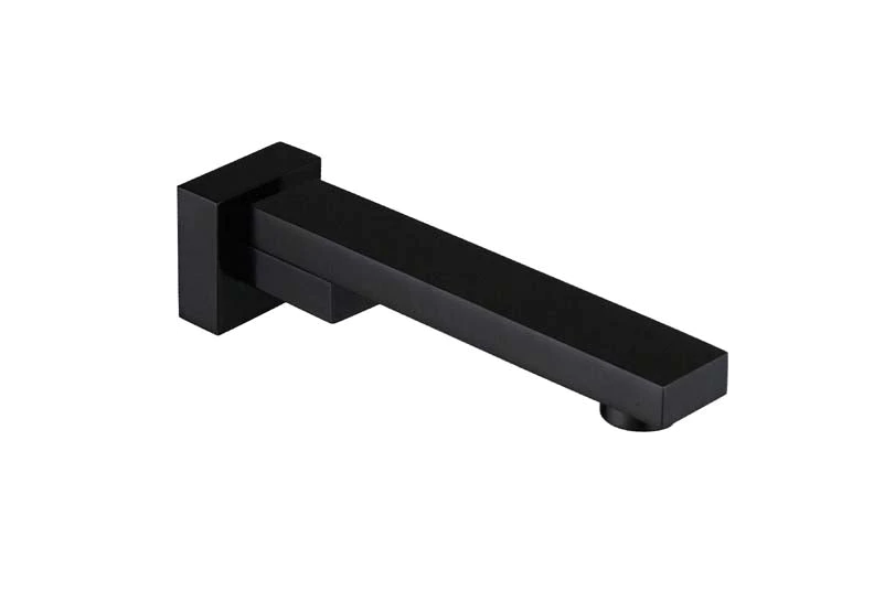 200mm HC Tony Black Rectangle Swivel Bath Outlet