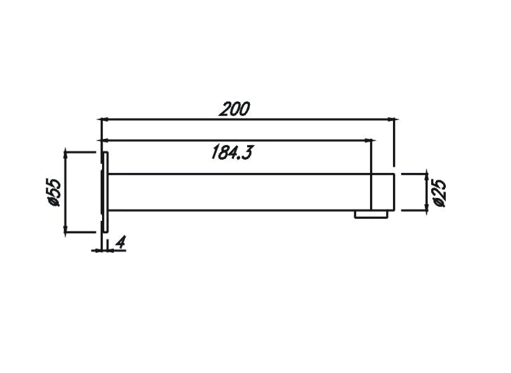 HC Ideal Brushed Gold Round Bath Outlet