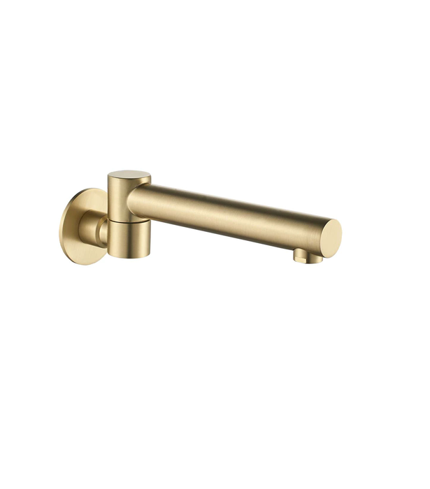 HC Ideal Brushed Gold Round Swivel Bath Outlet