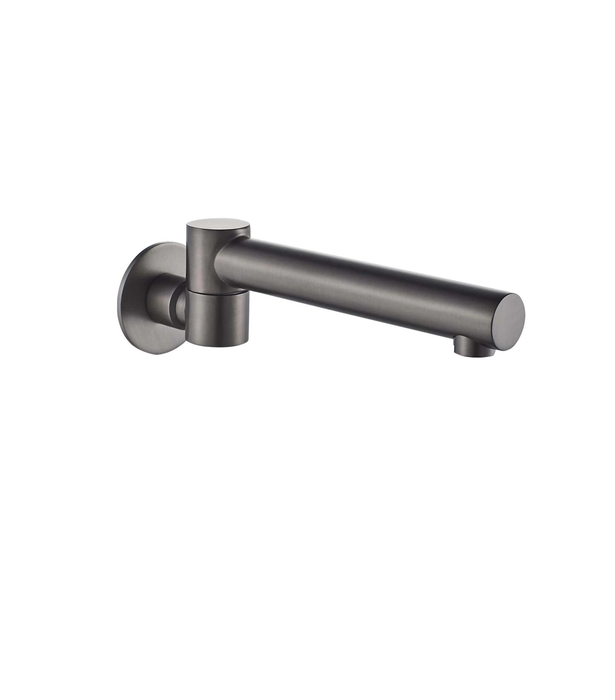 HC Ideal Brushed Gun Metal Round Swivel Bath Outlet
